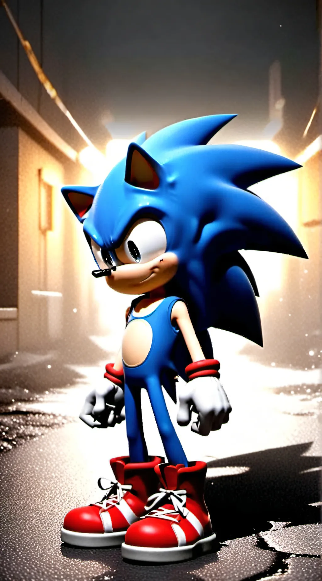 ai character: Sonic the hedgehog background