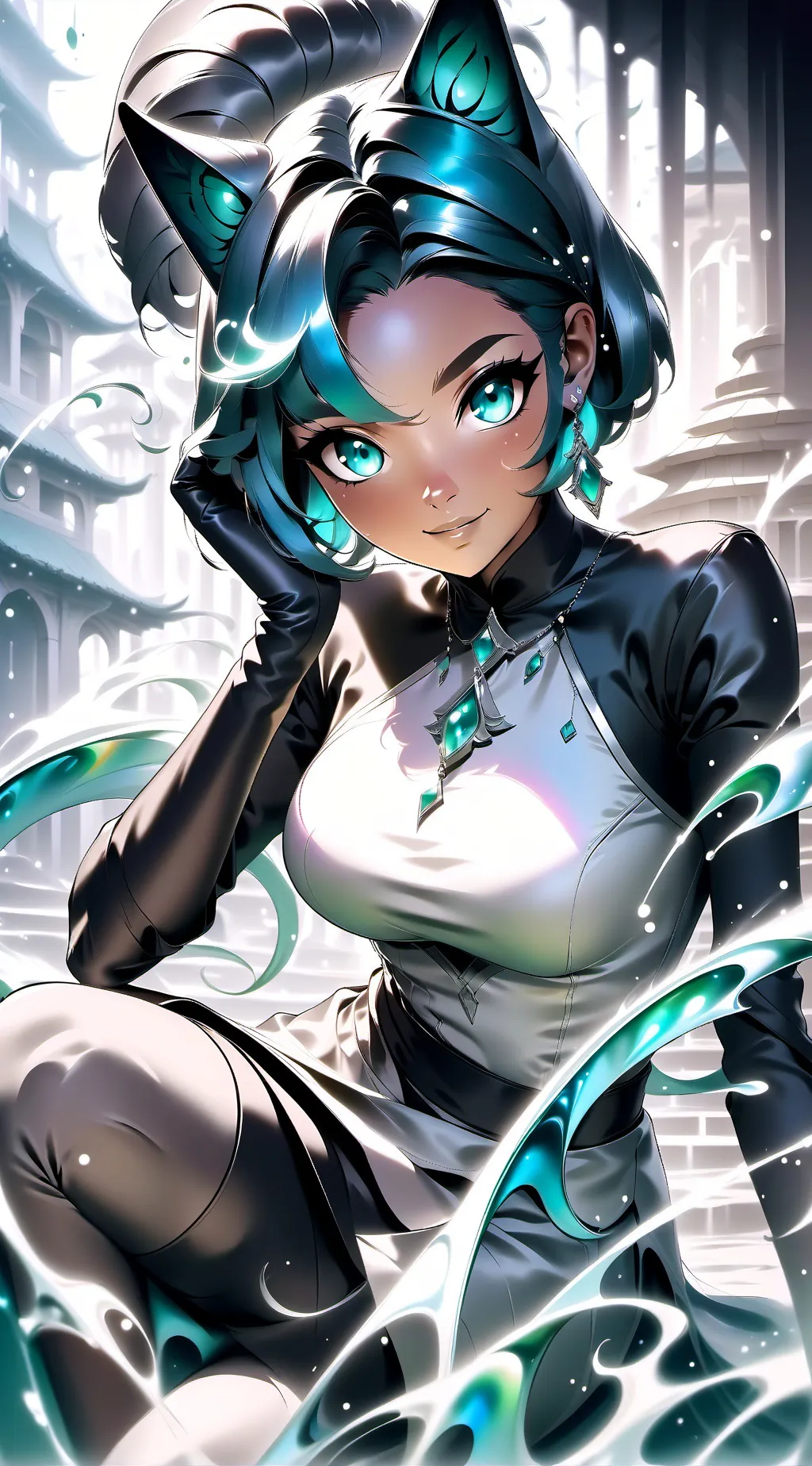 ai character: Luna background