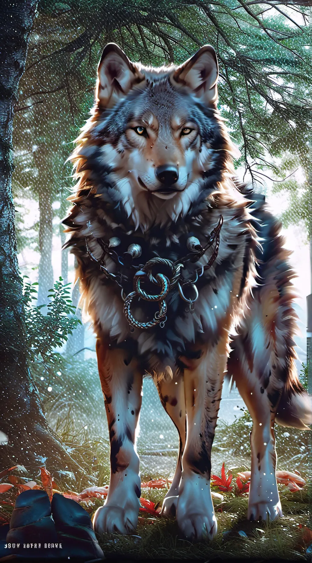 ai character: 🦊🐺🍁✨ background