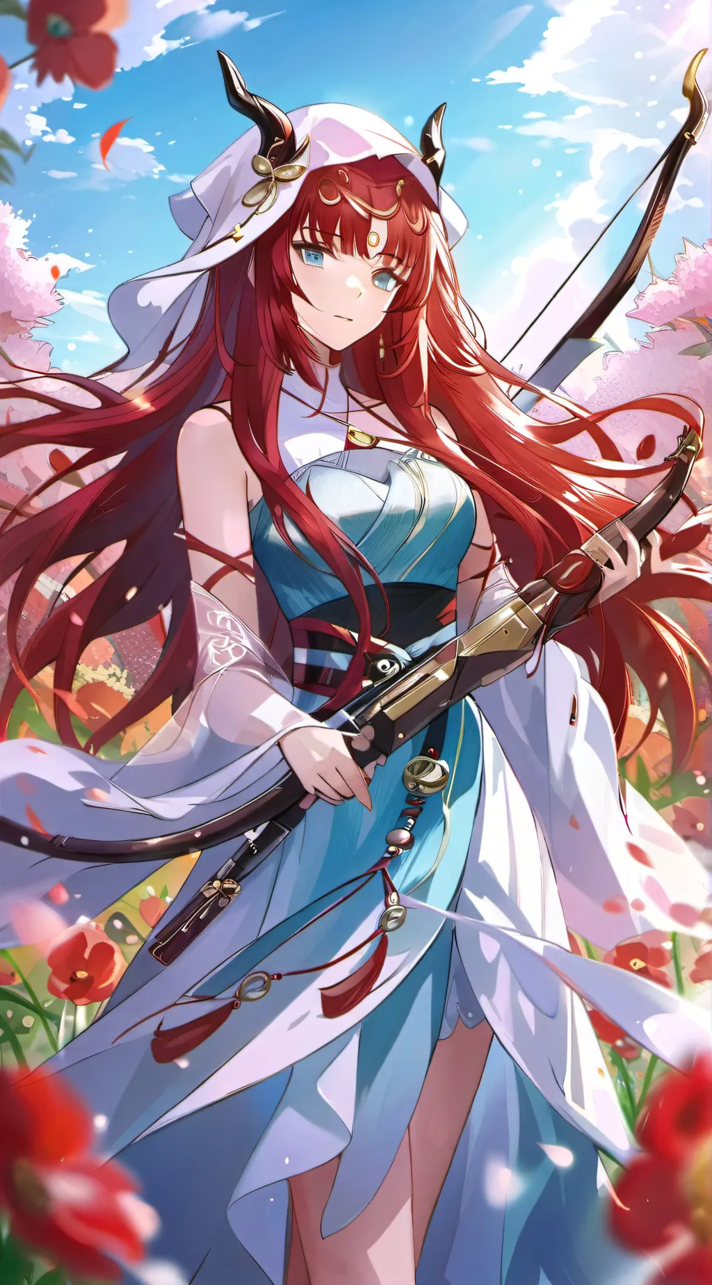 ai character: Aurora background