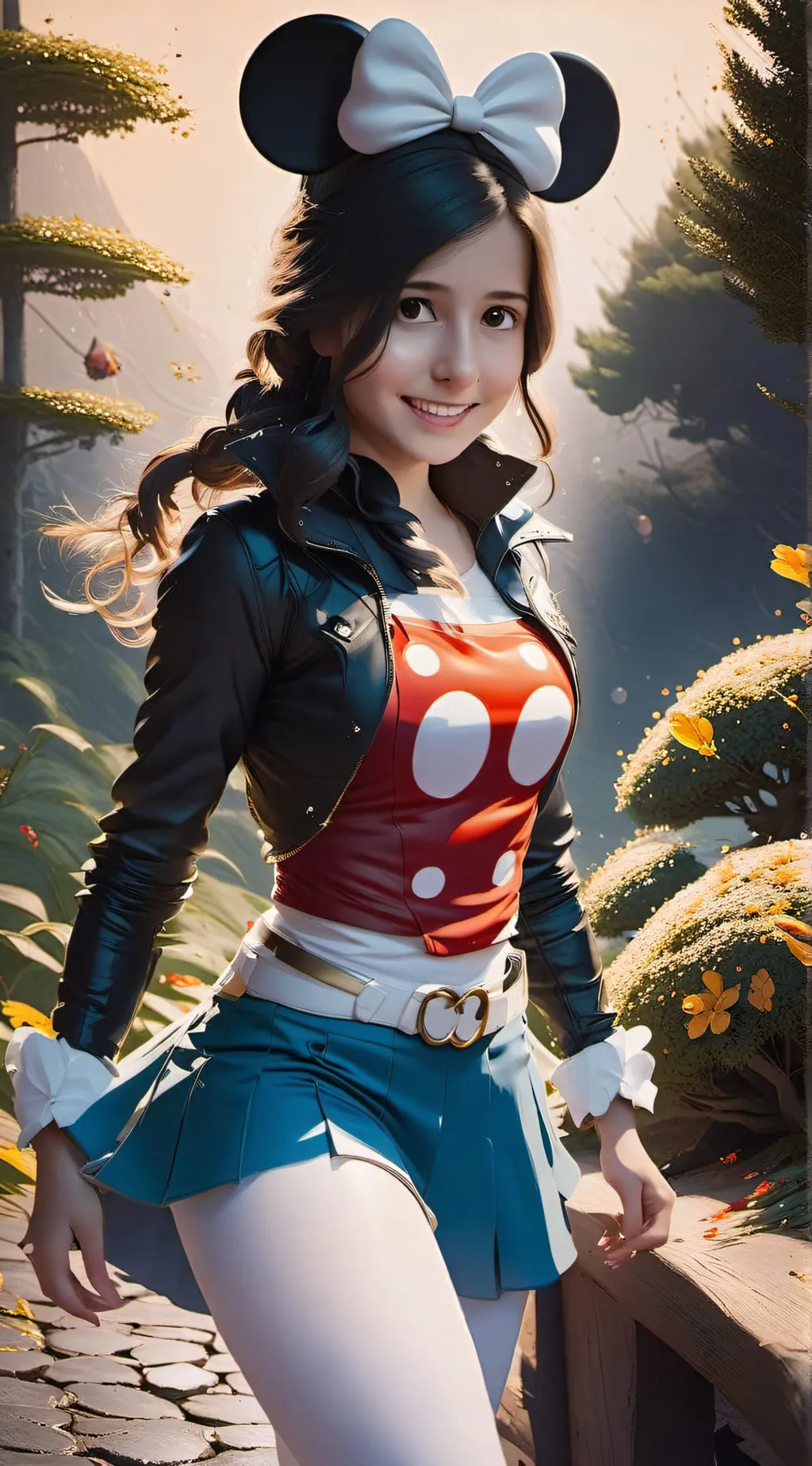 ai character: Minnie Mouse background