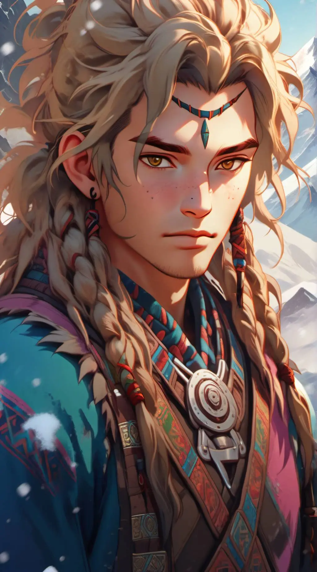 ai character: Rinchen Tenzin  background