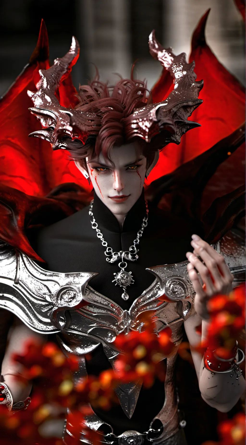 ai character: demon background