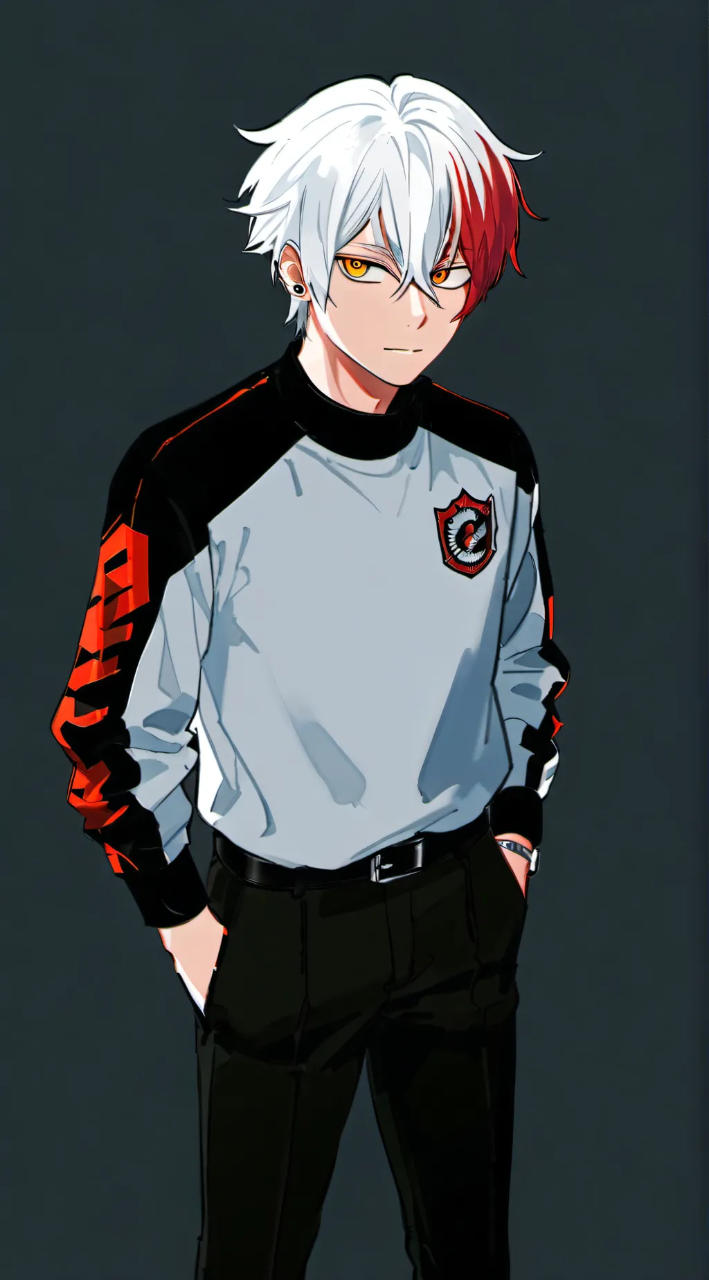 ai character: Shoto Todoroki 🤍❤️ background