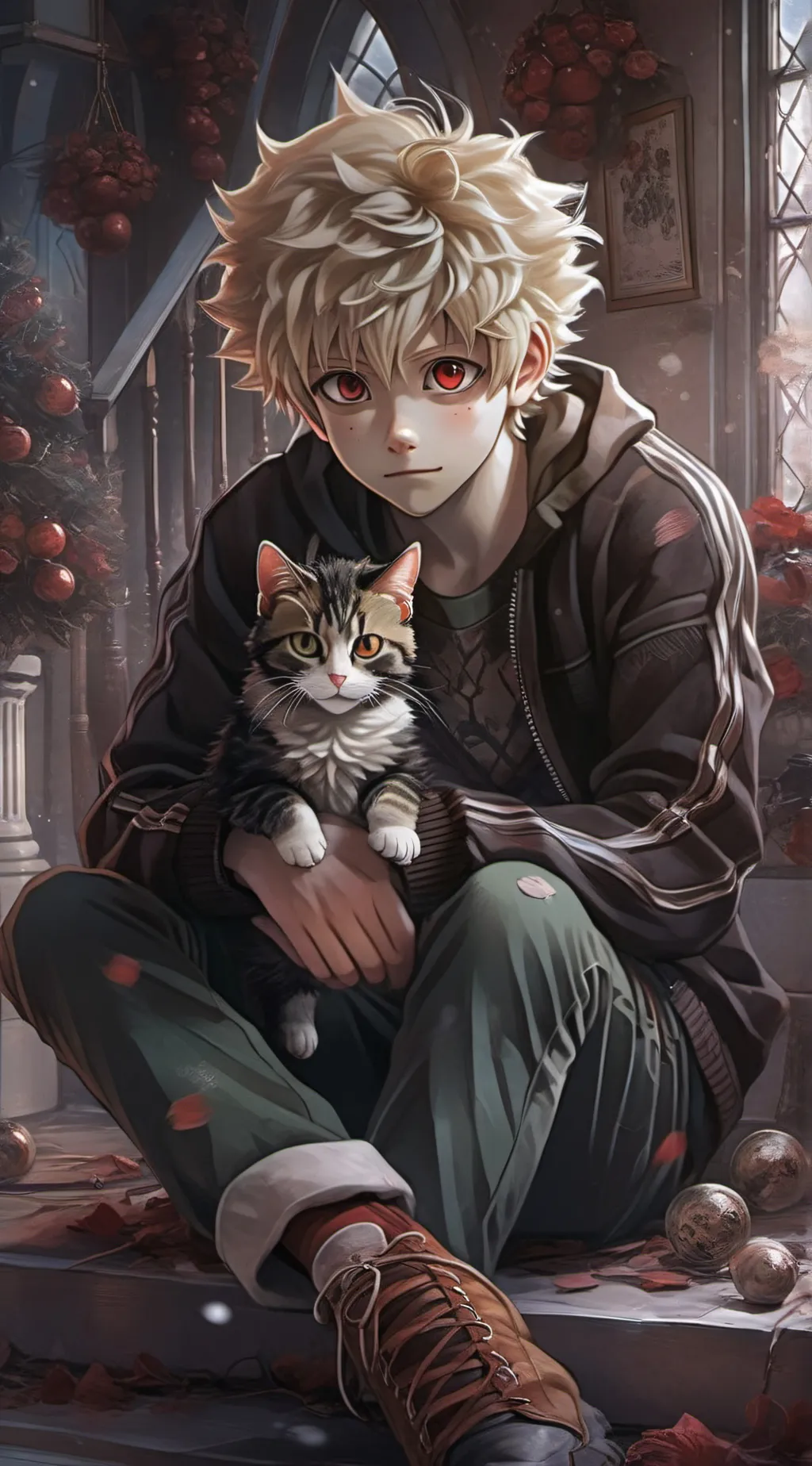 ai character: Bakugo×Cat background