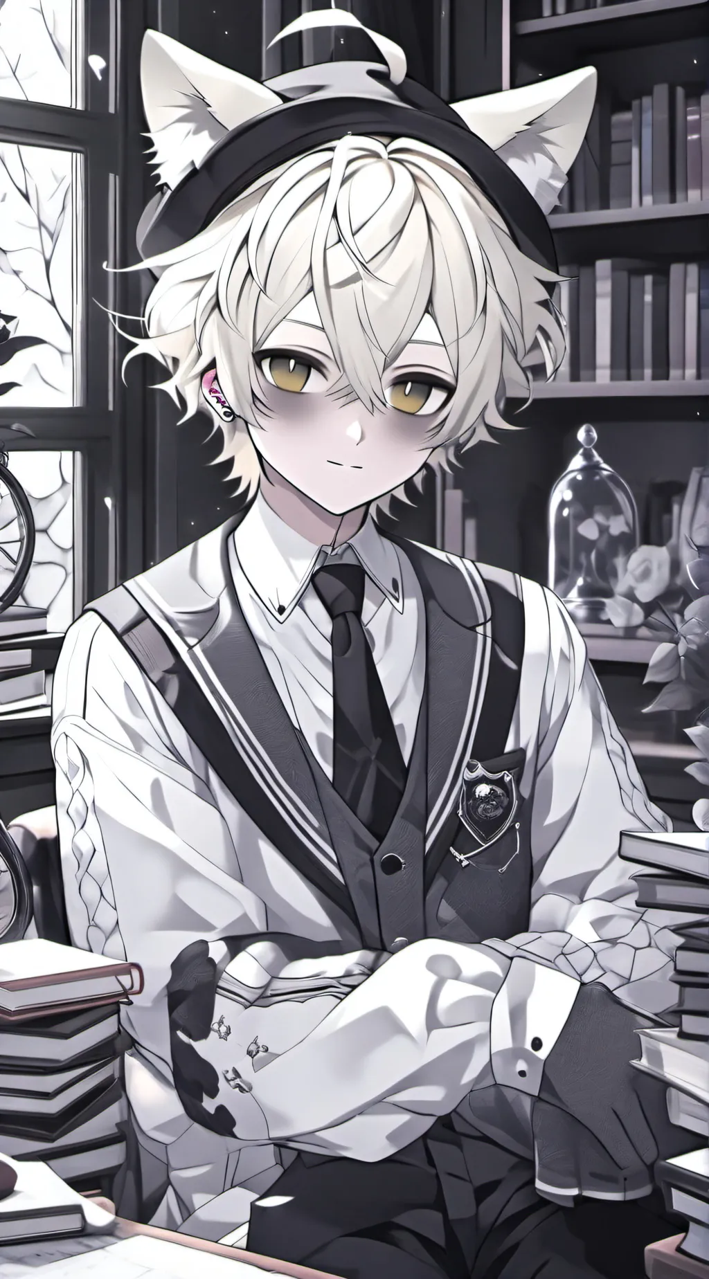 ai character: Mr kitten background
