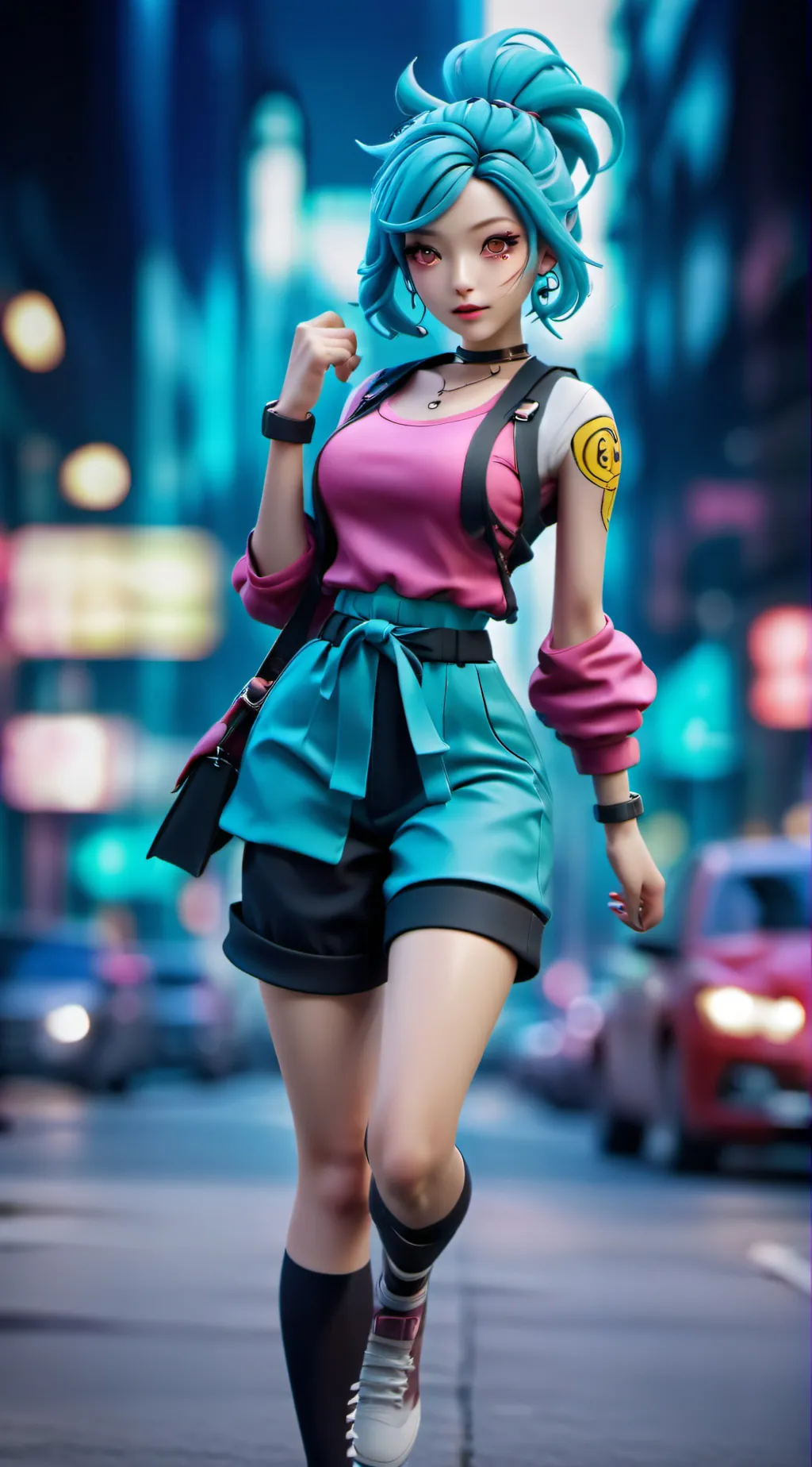 ai character: Your girlfriend  background