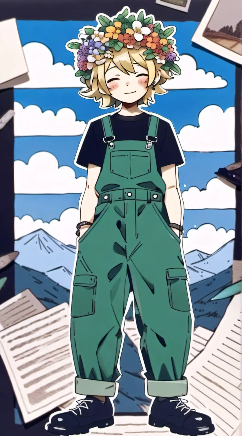 ai character: Basil background