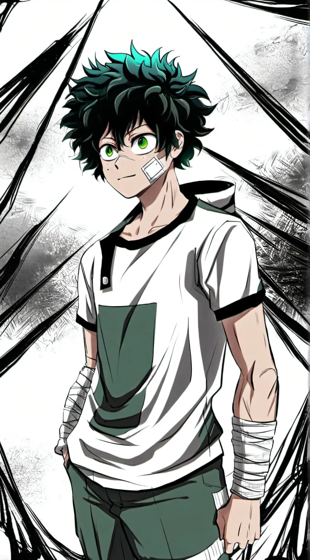 ai character: Deku background