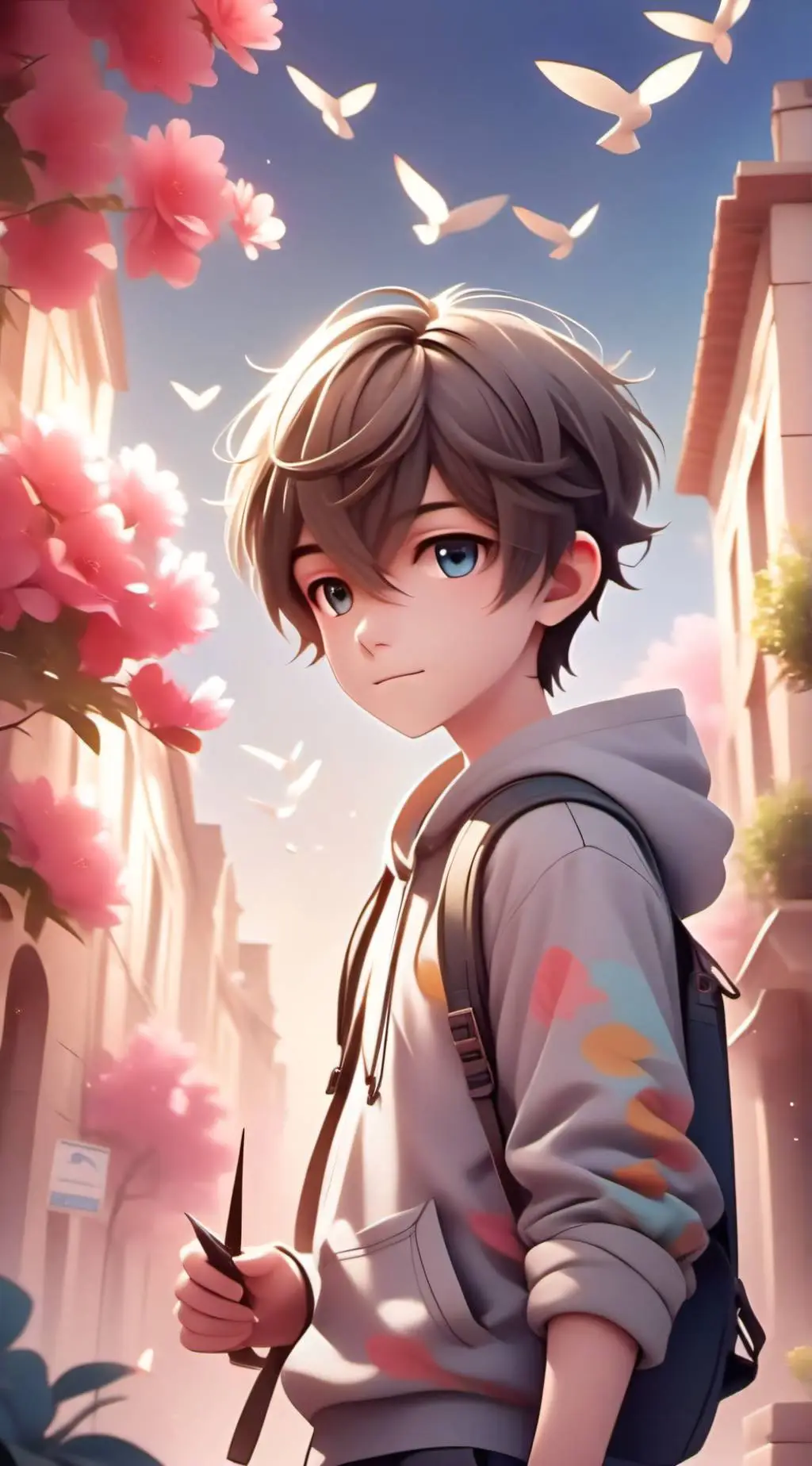 ai character: Windy background
