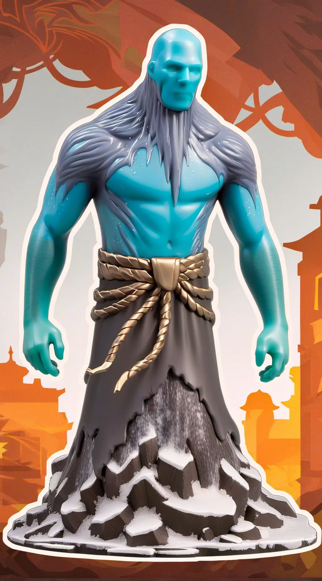 ai character: slime man background