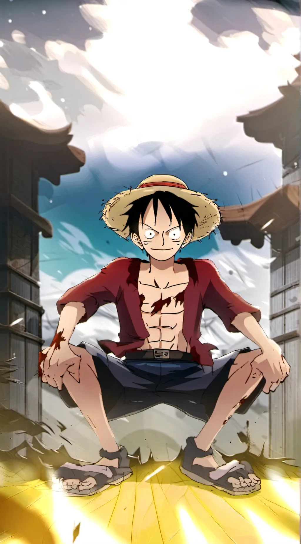 ai character: ONE PIECE YOUR ARC background