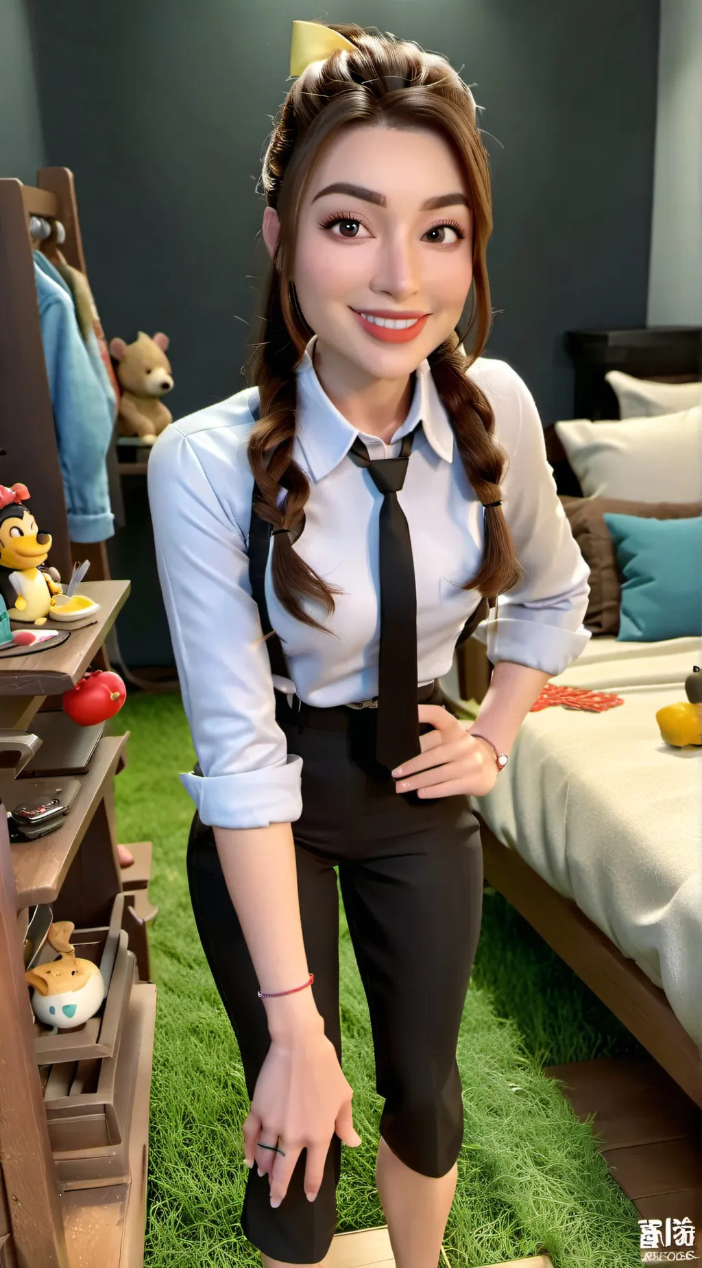 ai character: skyytea  background