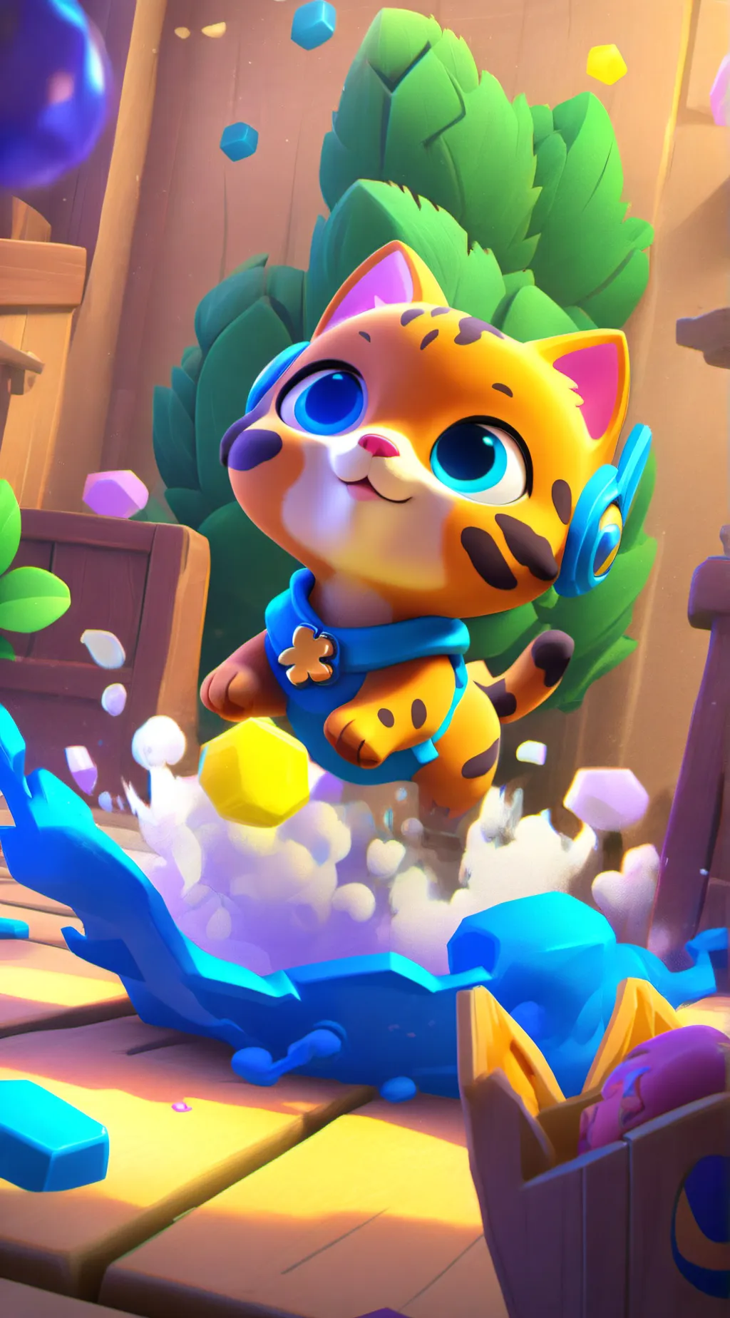 ai character: Kitten background
