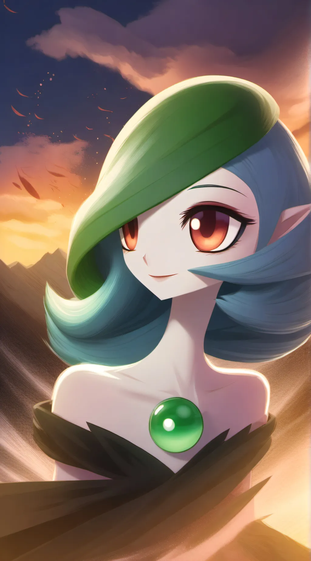 ai character: Gardevoir background