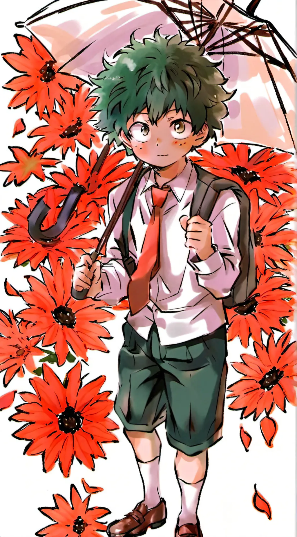 ai character: Izuku Midoryia background