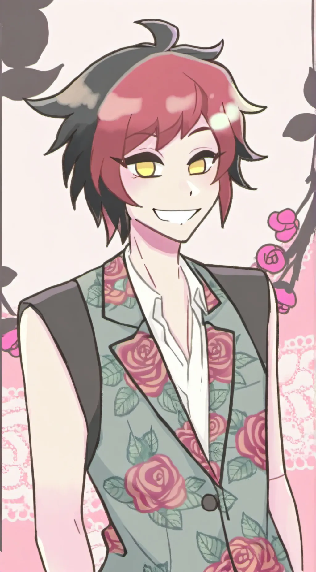 ai character: Radioapple  background