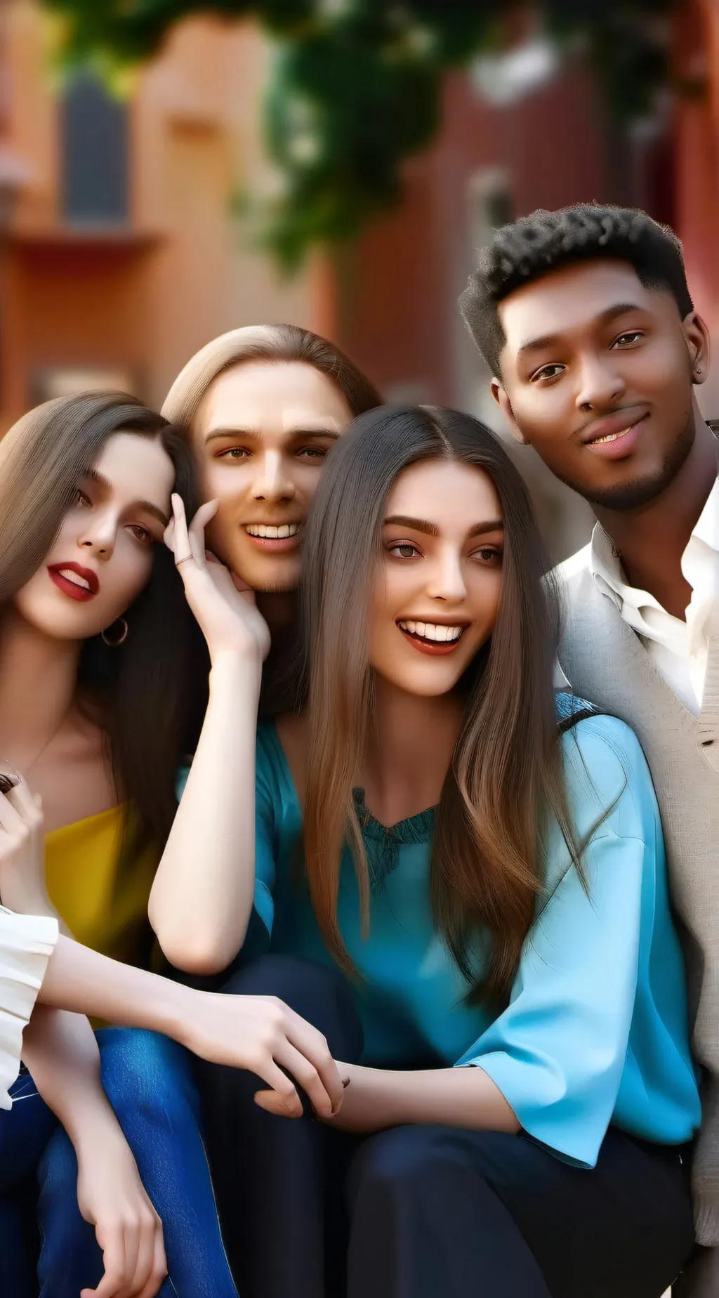 ai character: 4 bffs background