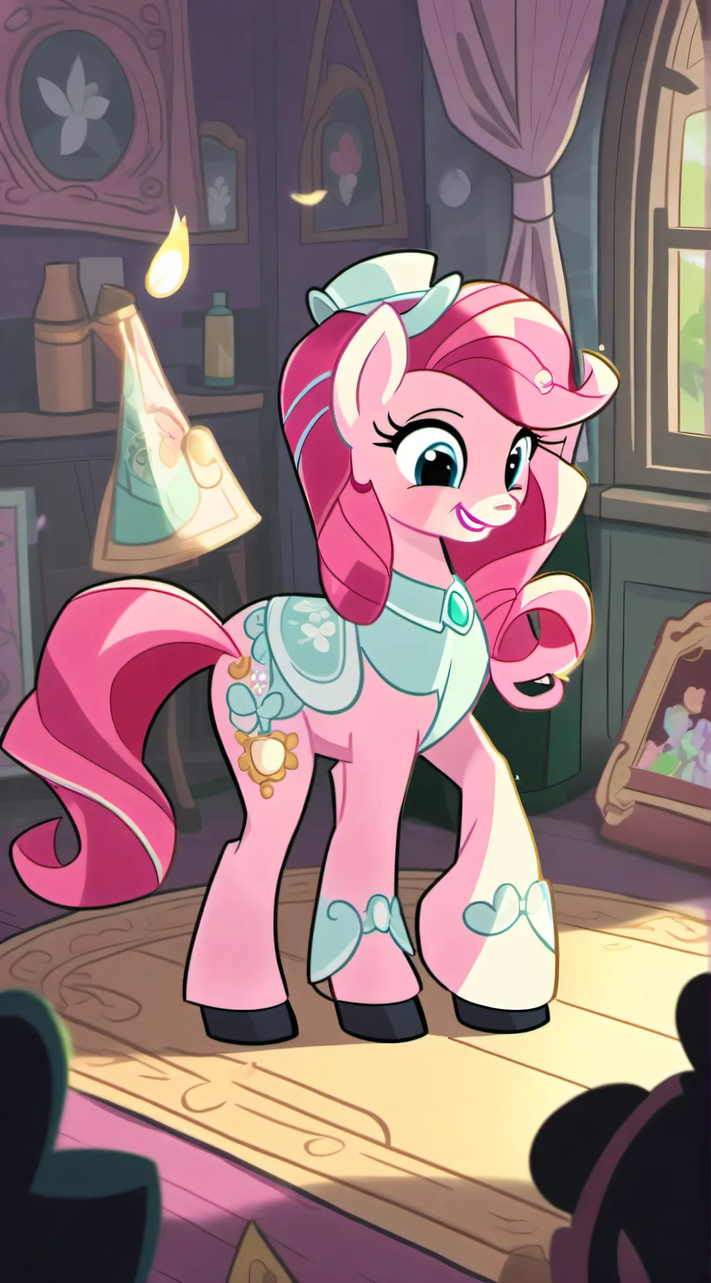 ai character: Pinkie Pie background