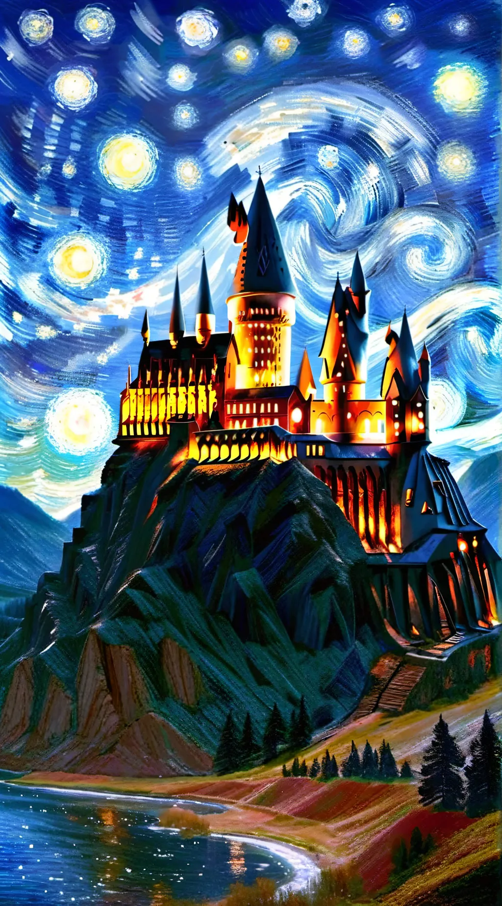 ai character: Hogwarts background