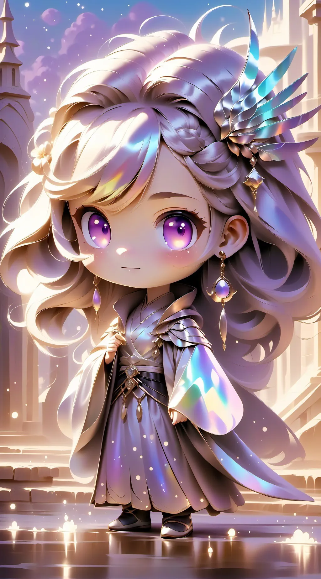 ai character: Smiling critters  background