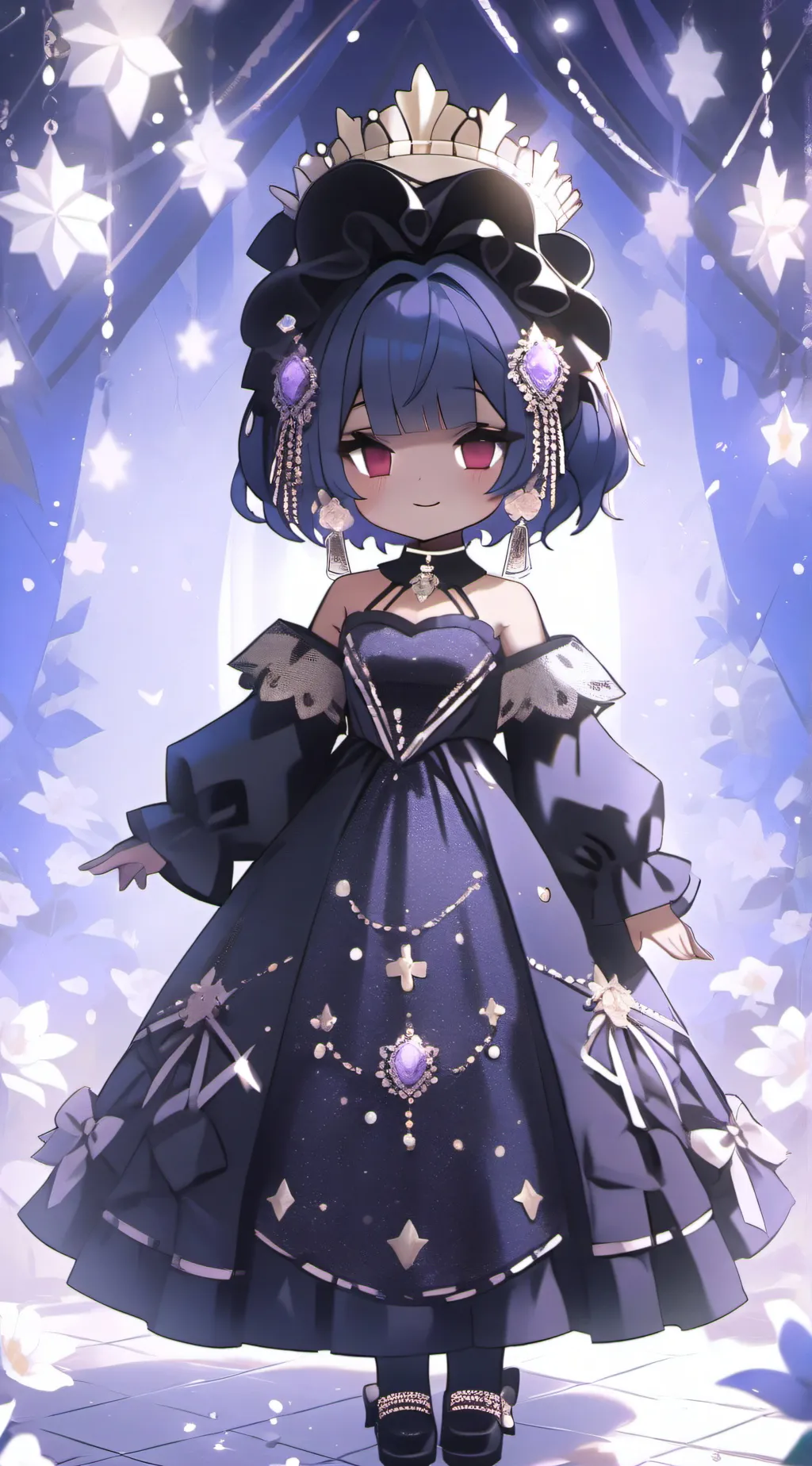 ai character: Dark queen background