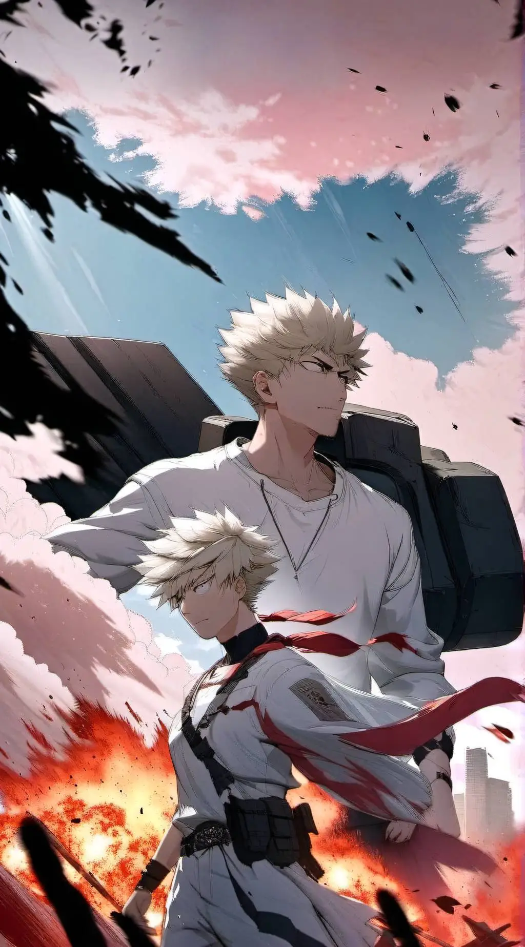 ai character: Katsuki Bakugo background