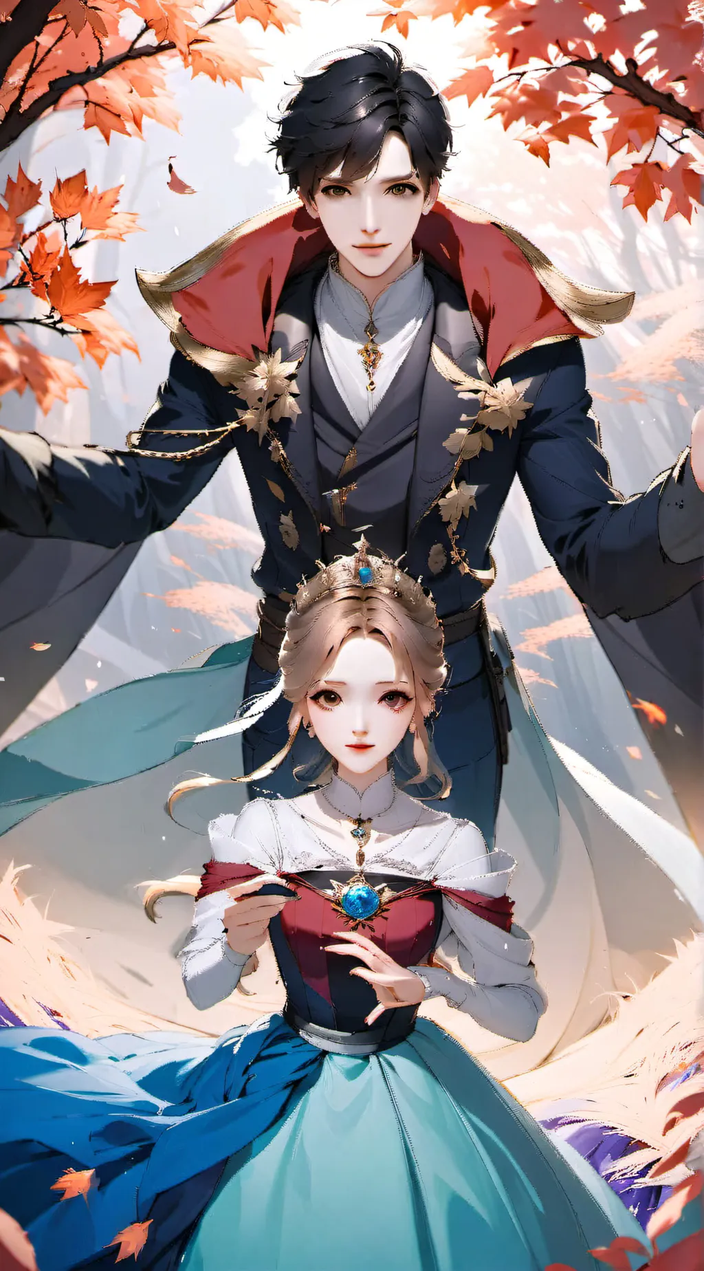 ai character: Royal gender swap background