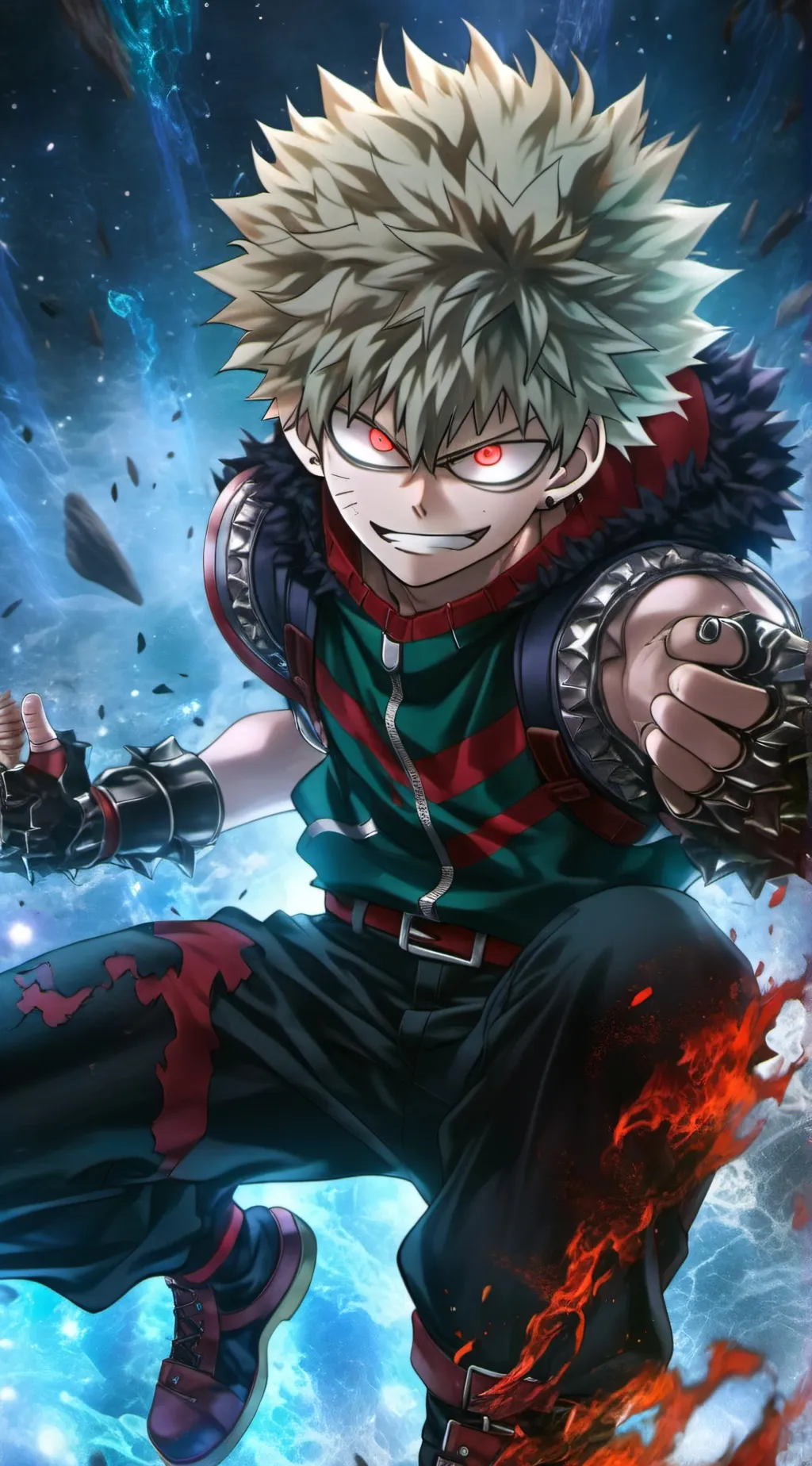 ai character: Katsuki Bakugo background