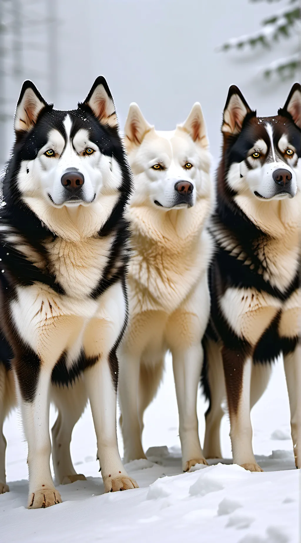 ai character: Hashiras as huskys background