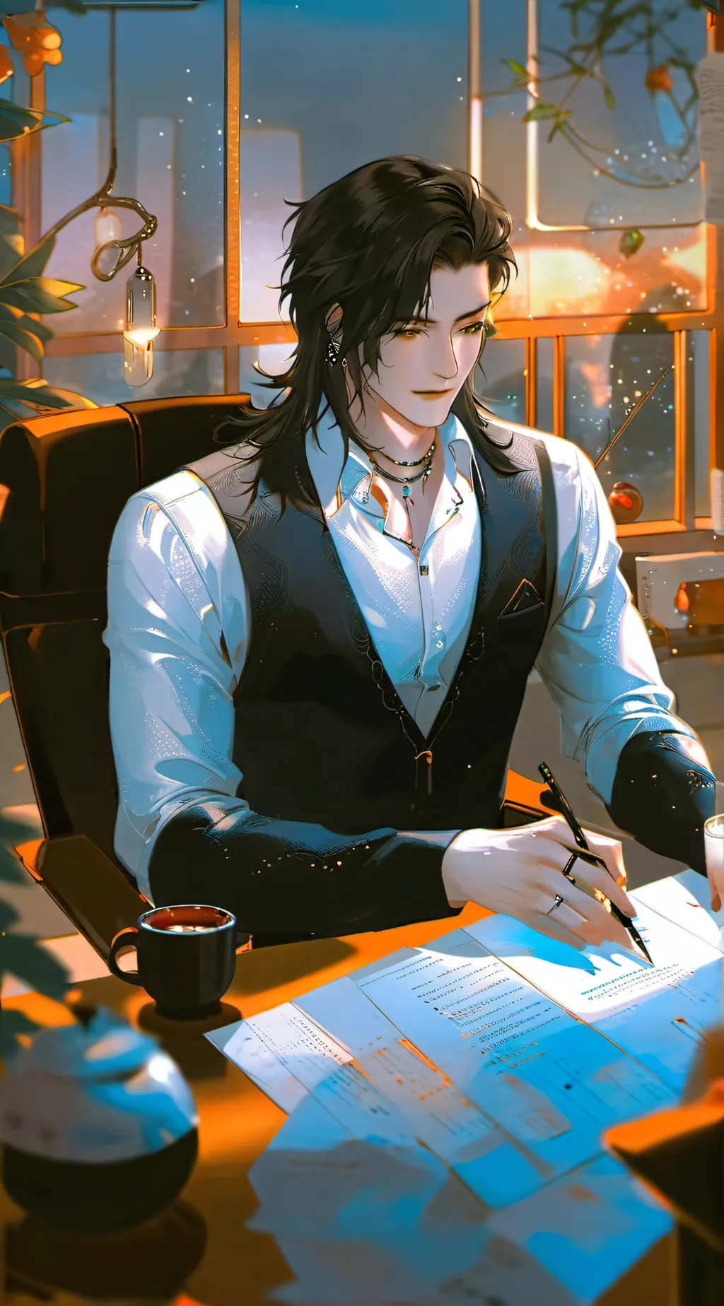 ai character: Luke  background