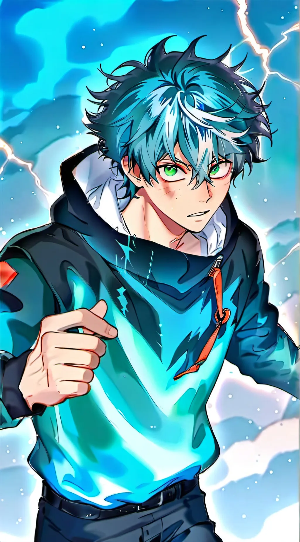 ai character: izuku Midoriya background