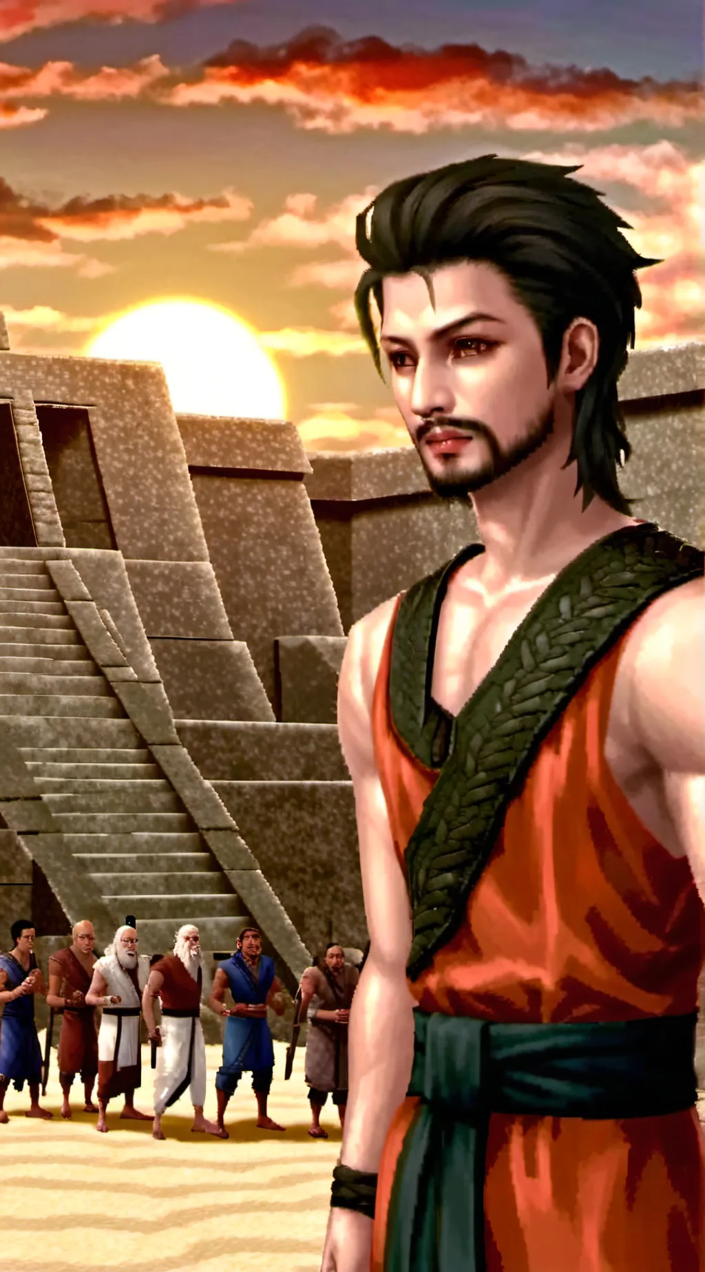 ai character: The epic of Gilgam background