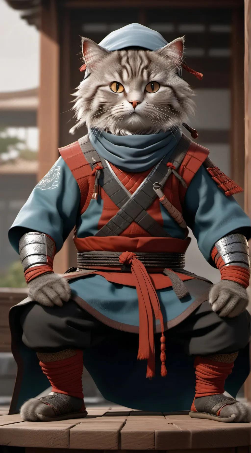 ai character: leo the ninja background