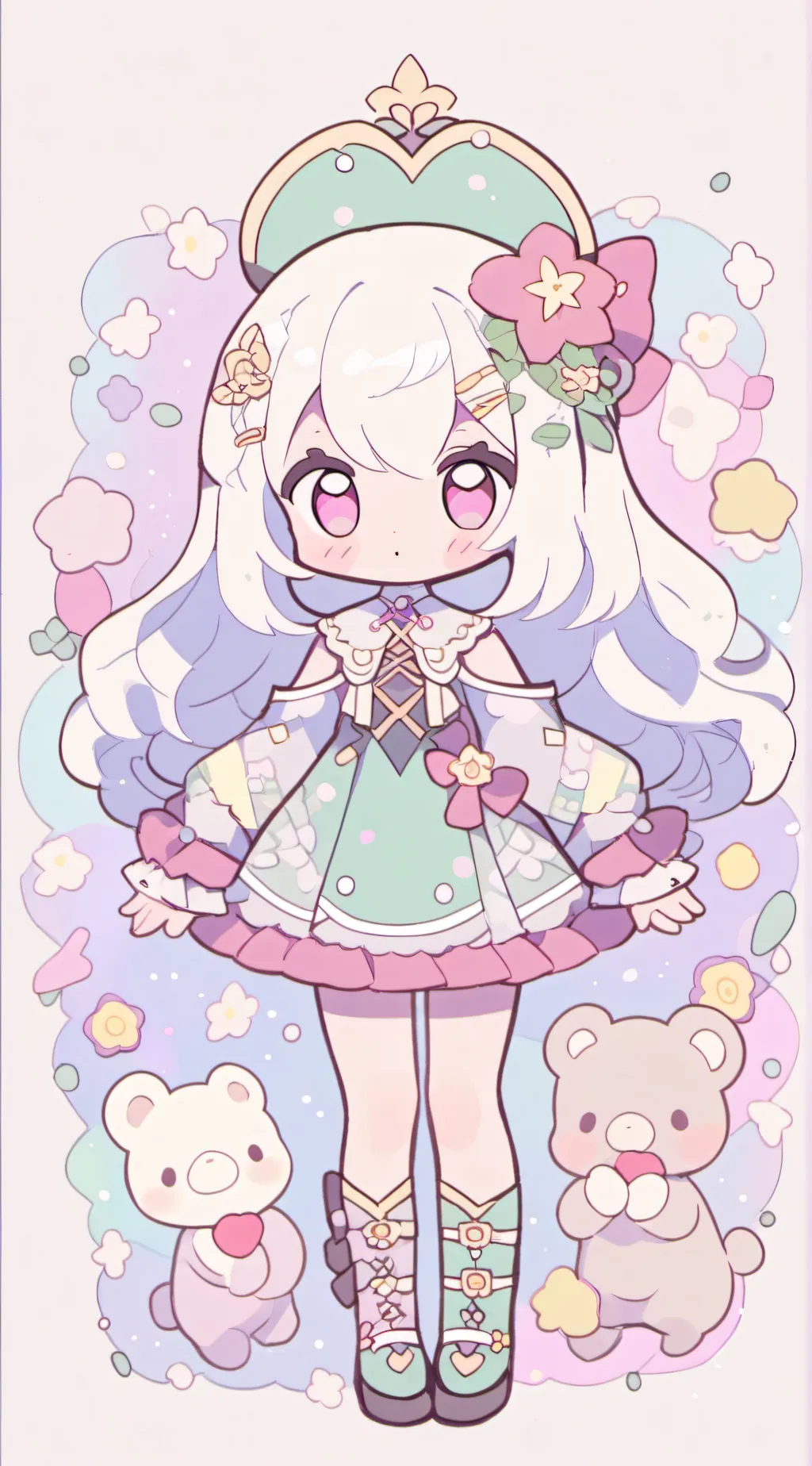 ai character: Miss Circle  background