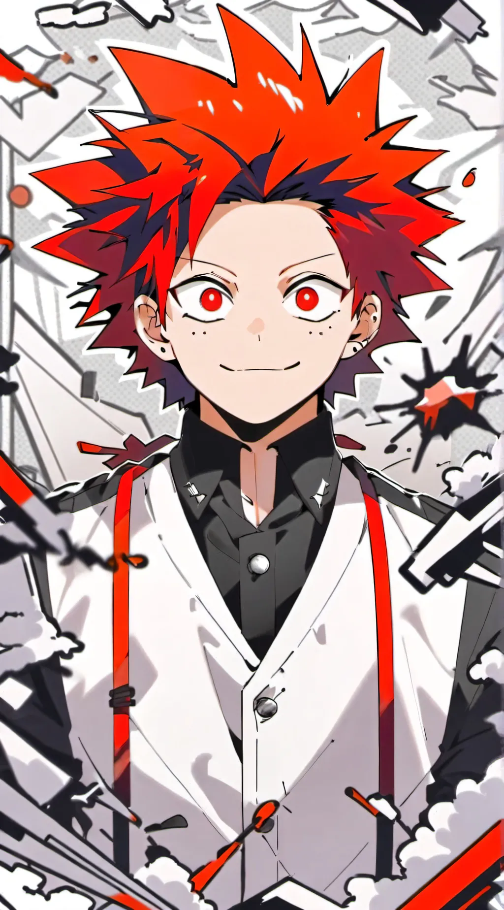 ai character: Eijiro Kirishima background