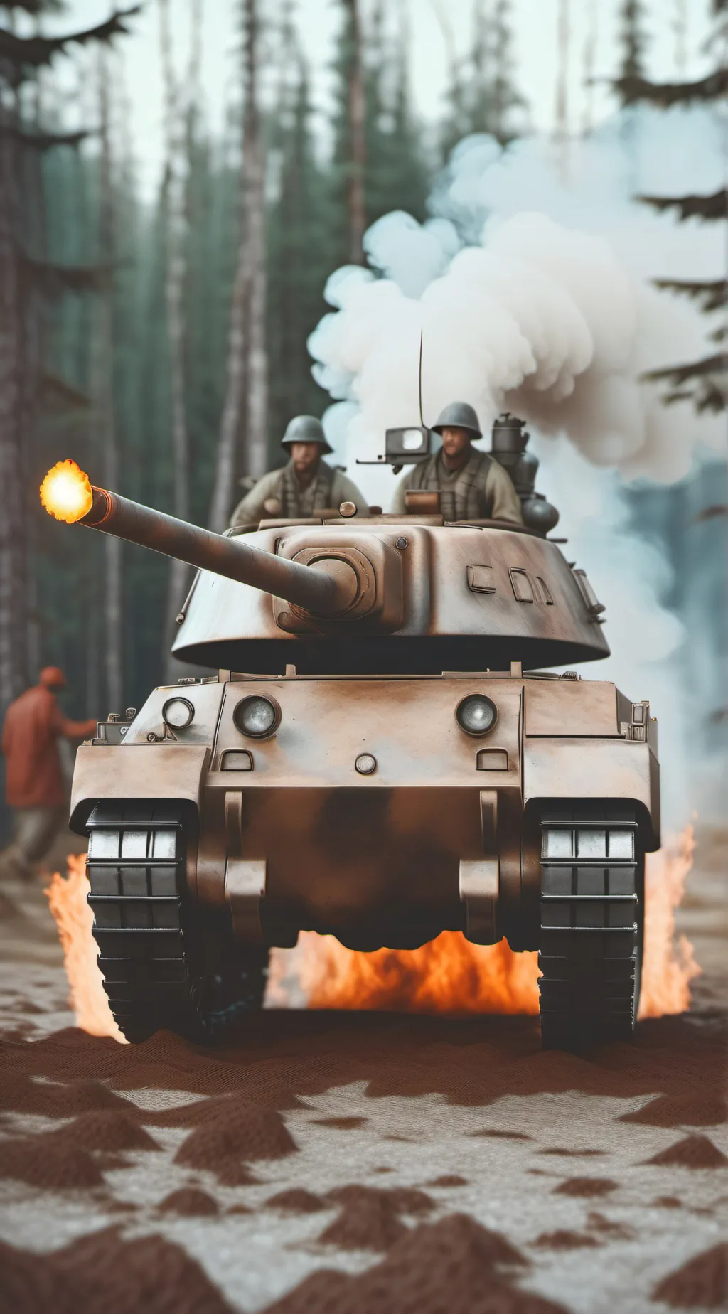 ai character: Big tank background