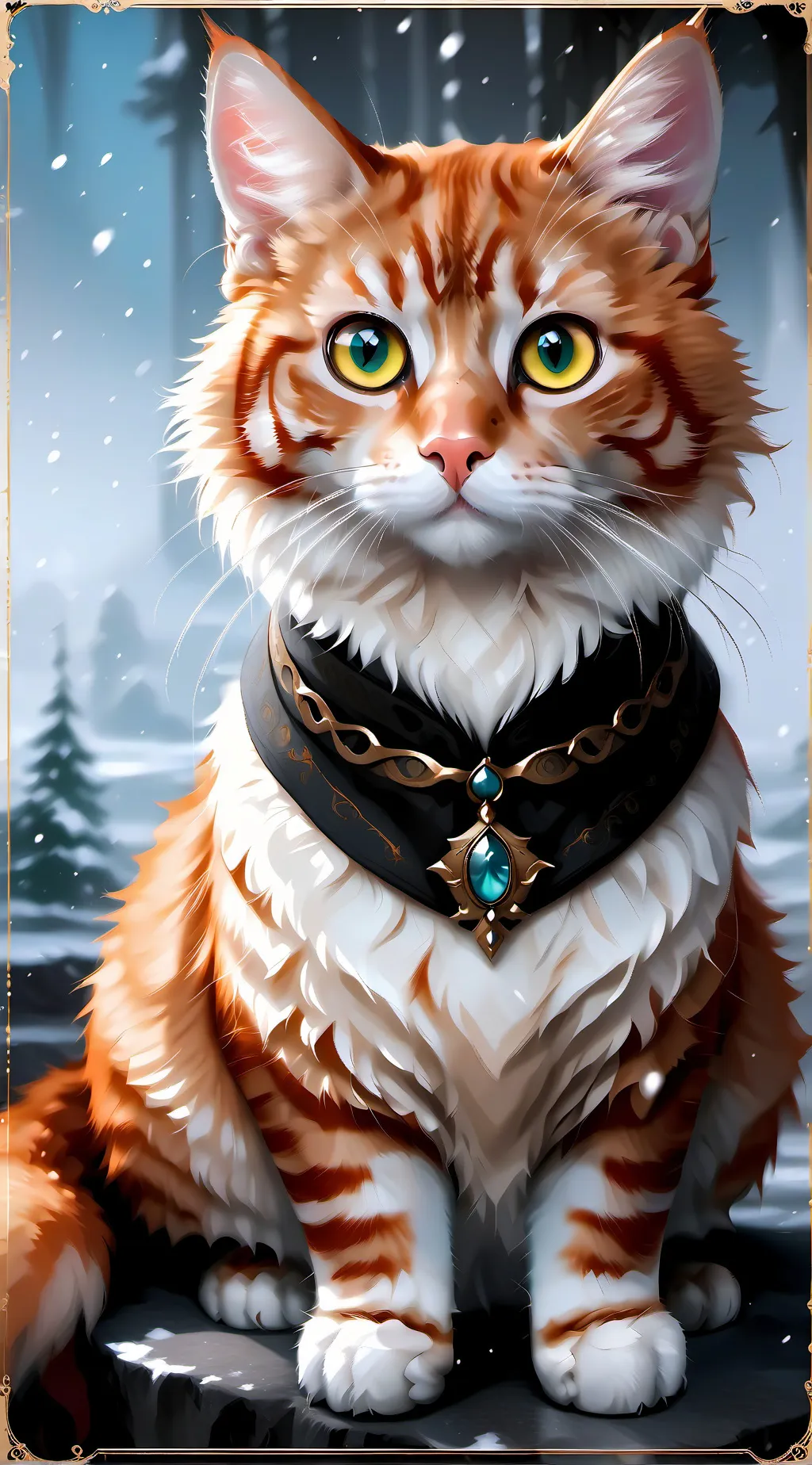 ai character: Cat background