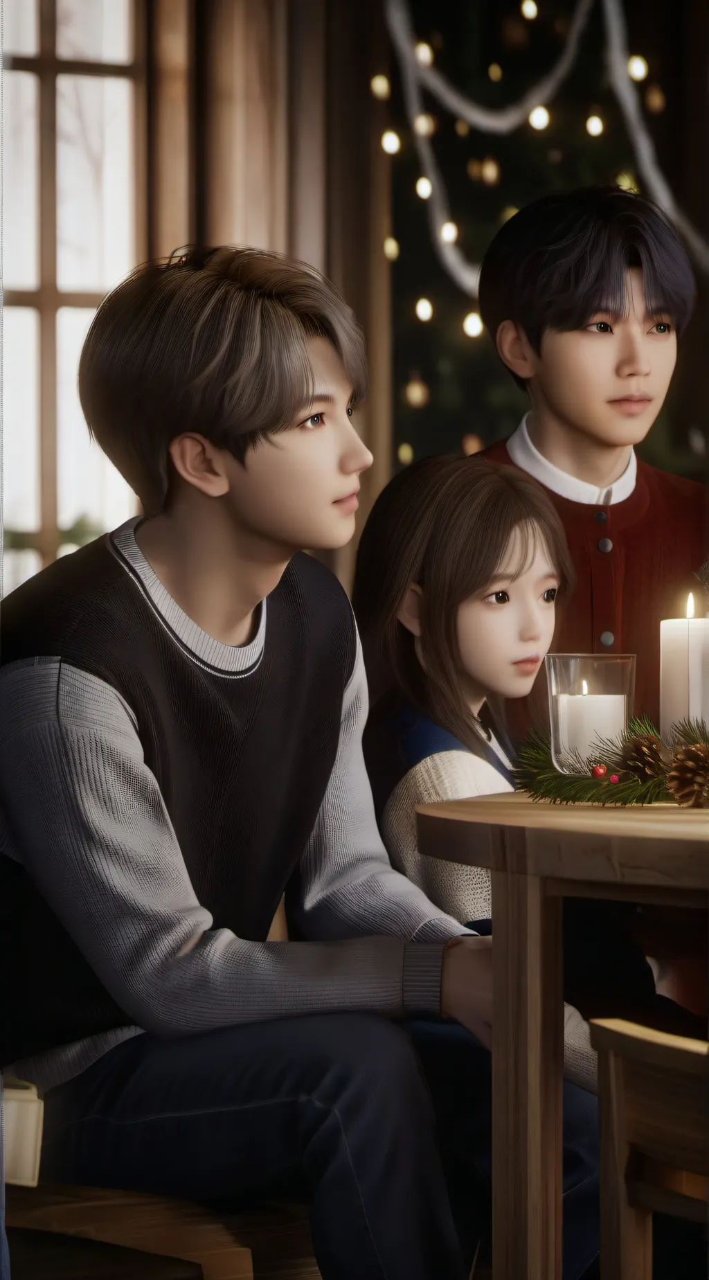 ai character: CHRISTMAS SURPRISE background