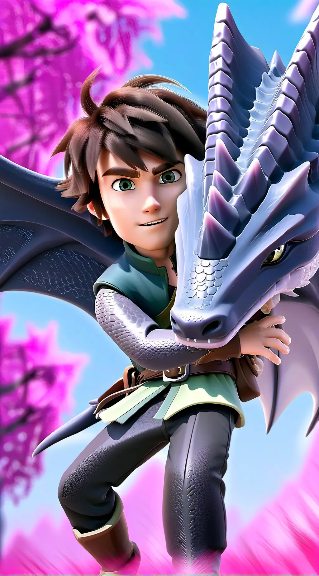 ai character: hiccup  background