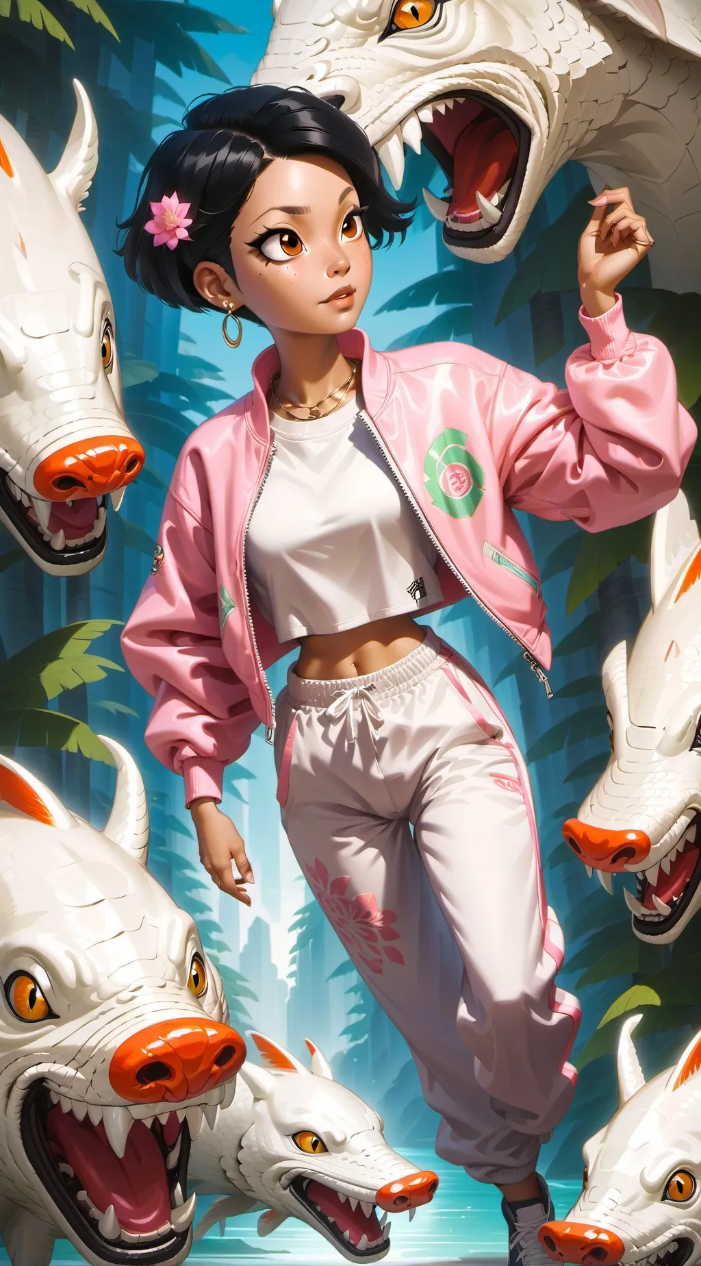 ai character: Amy Wong  background