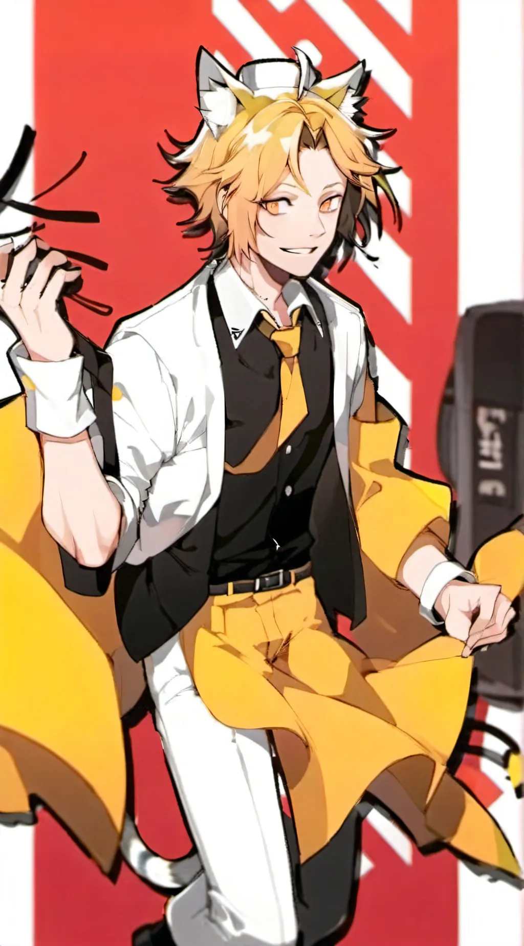 ai character: cat denki background