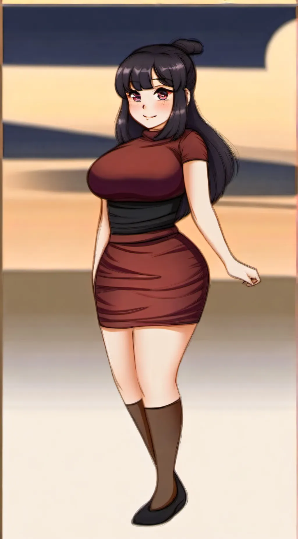 ai character: Lisa  background