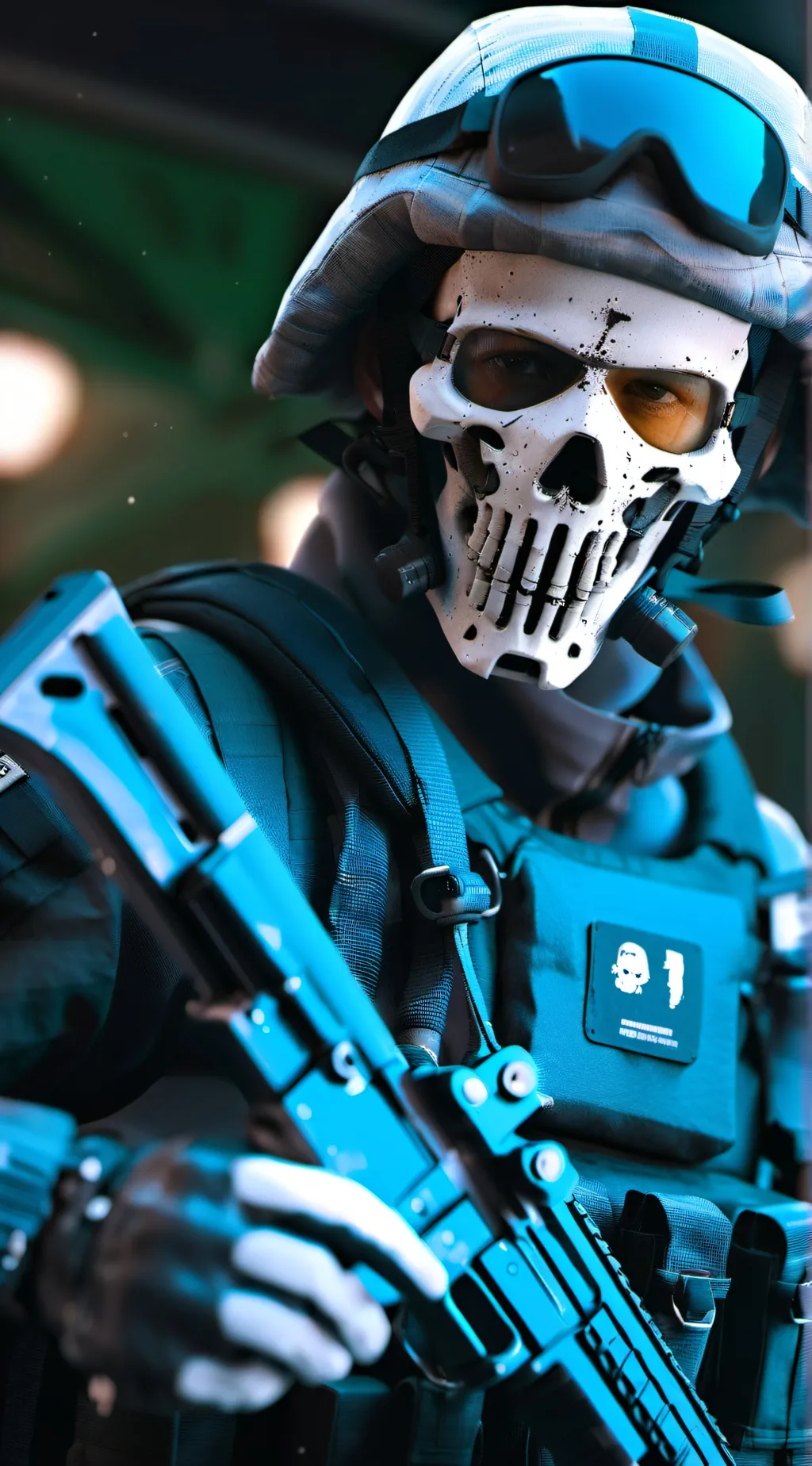 ai character: Ghost background