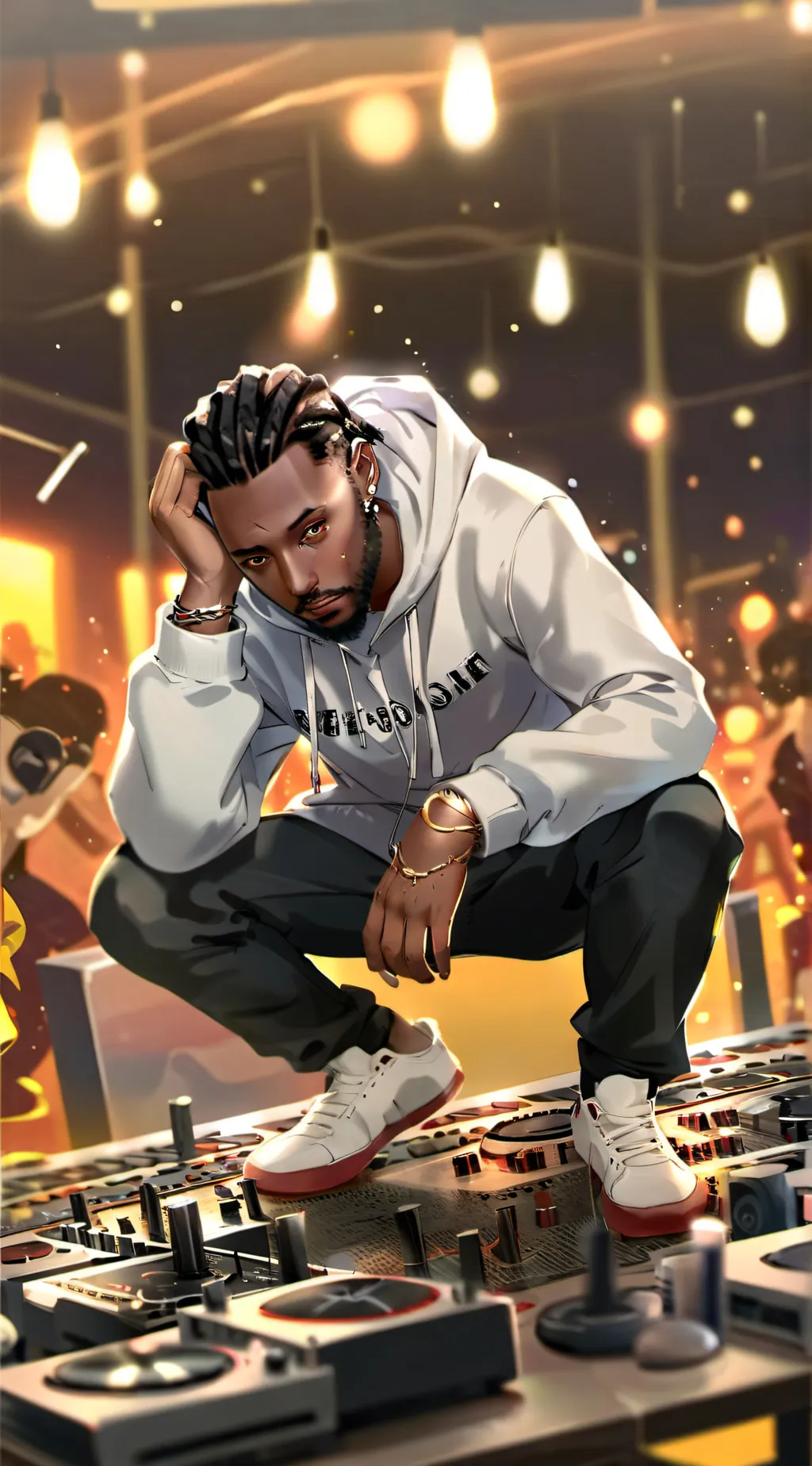 ai character: Kendrick Lamar  background