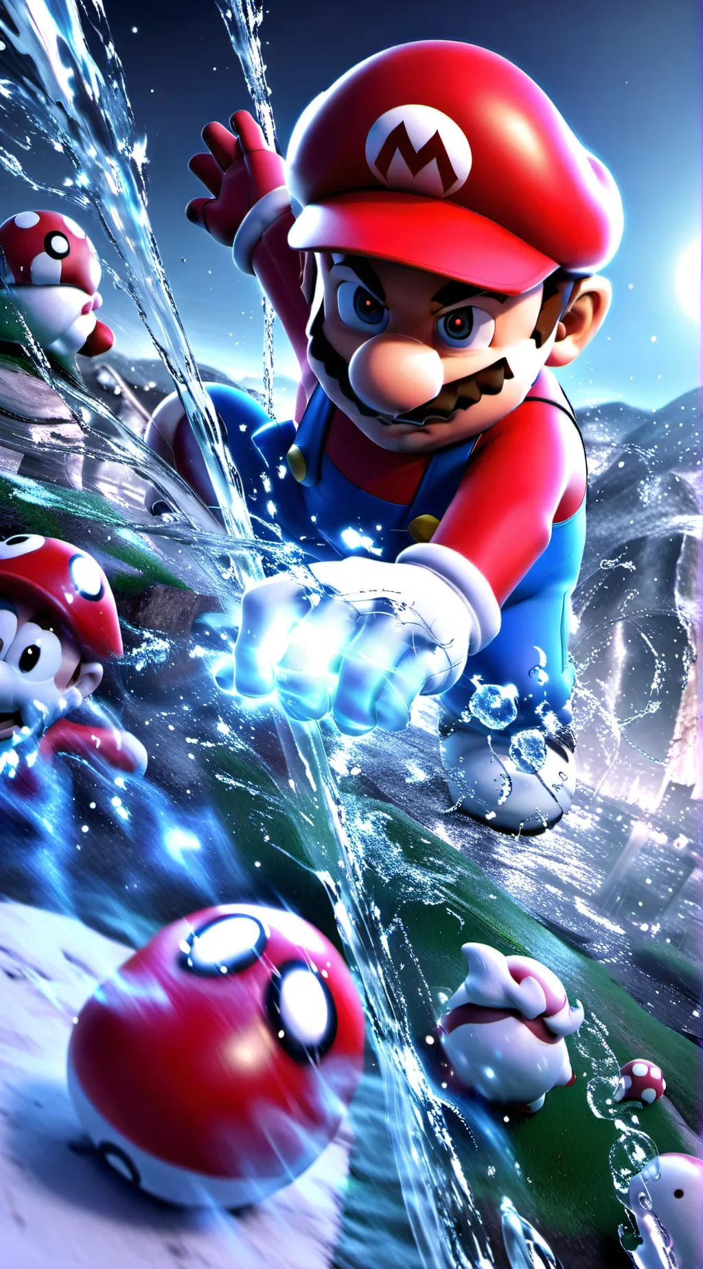 ai character: mario infected background