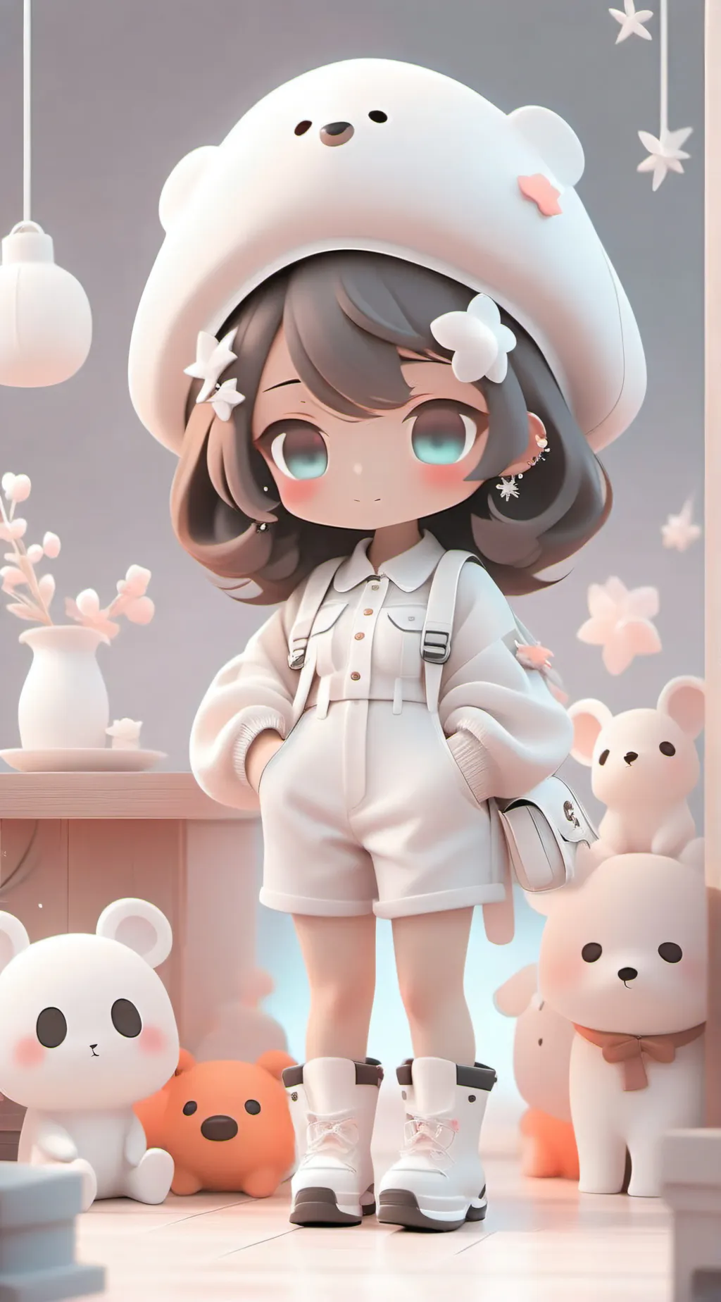 ai character: Rose background