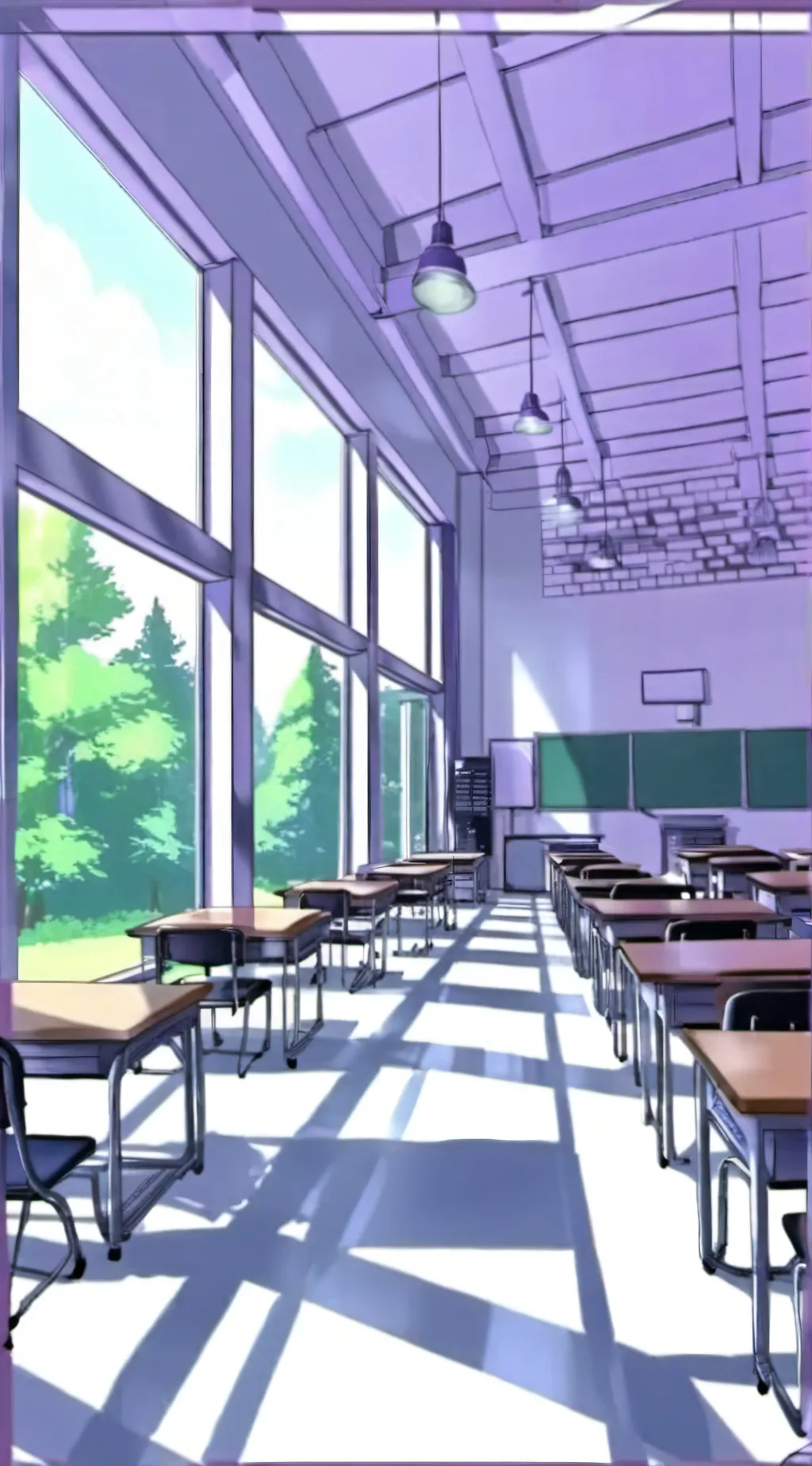 ai character: mha classroom background