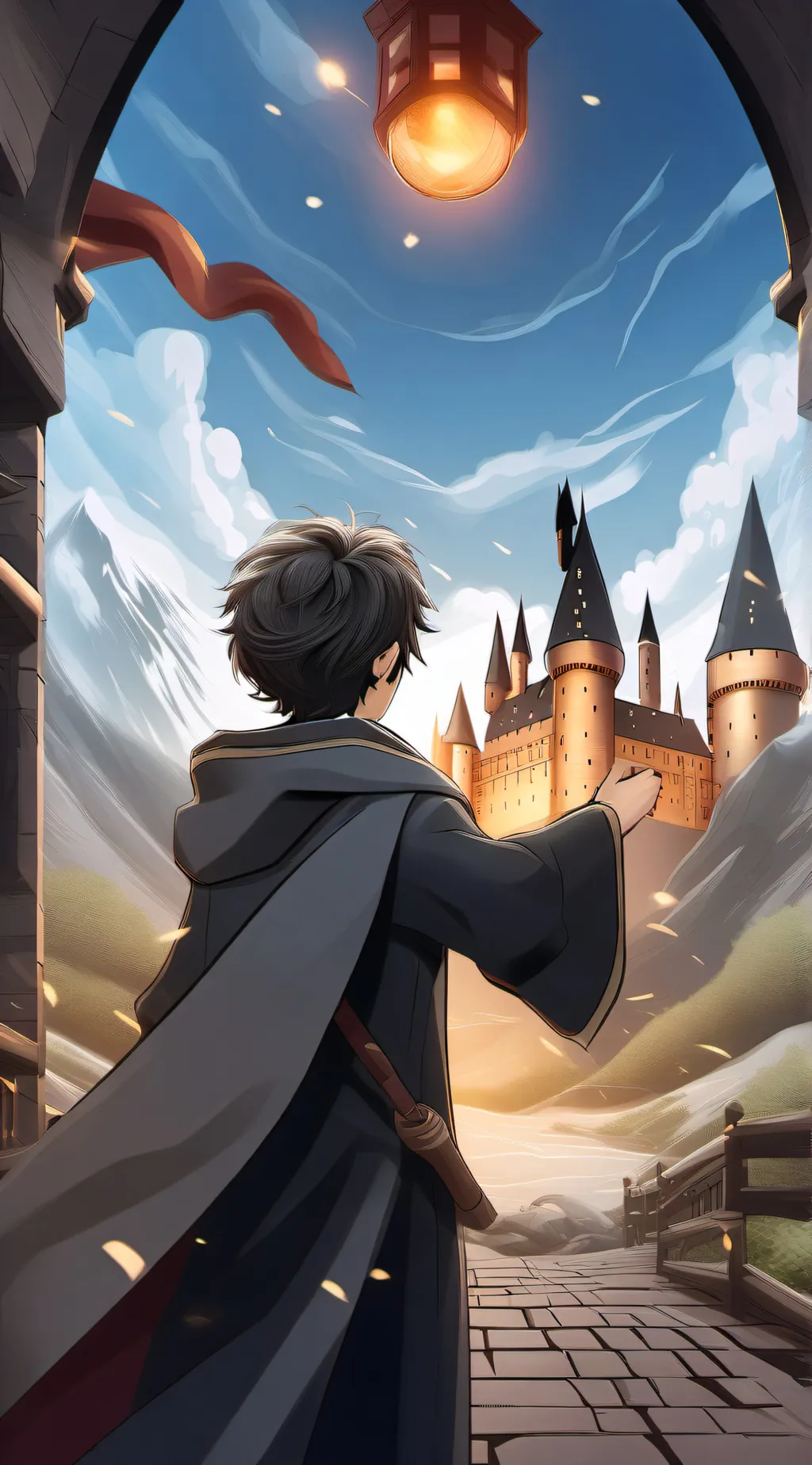 ai character: Hogwarts background