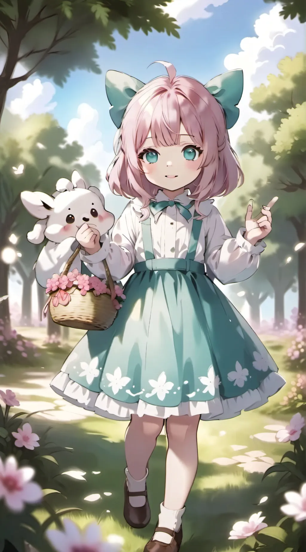 ai character: Words background